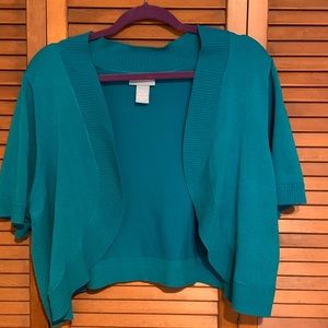Liz & Me Turquoise Shrug